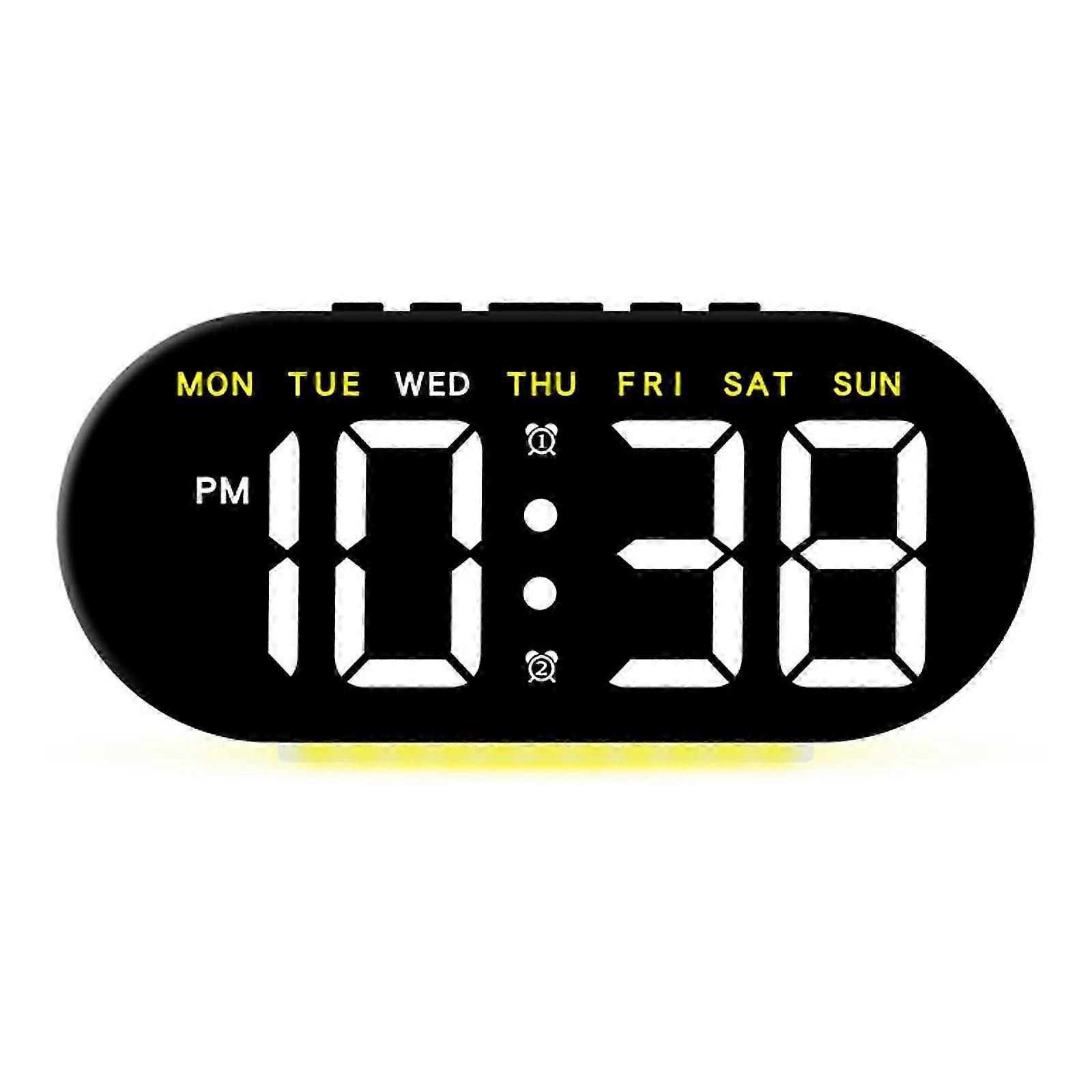 2025 Digital Alarm Clock With Large LED Display USB Charging Temperature Display For Home Or Office Decoration Modern Look