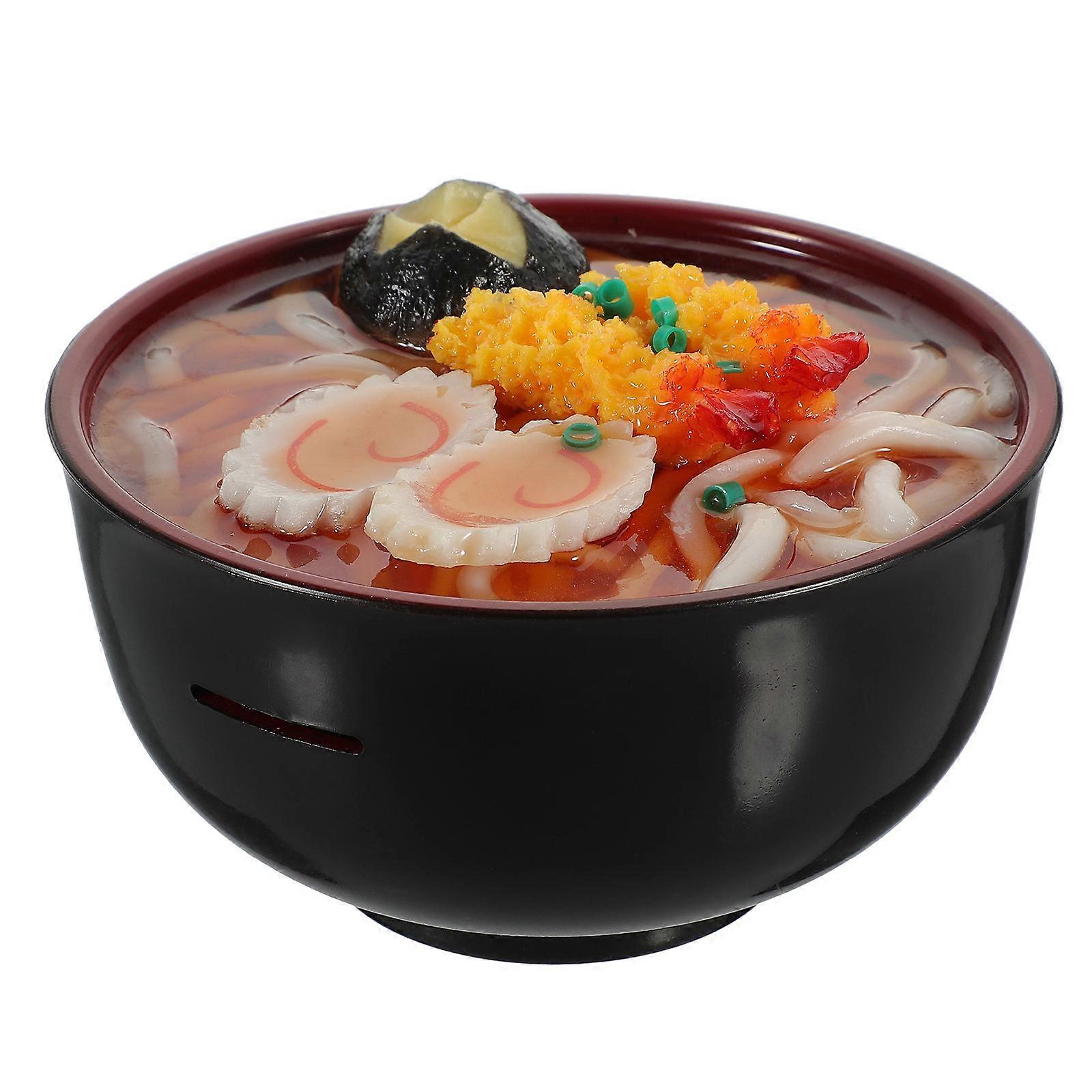 Simulated Tempura Ramen Bowl Piggy Bank Realistic Coin Saving Jar Charming Detailed Design Party Decoration Birthday Present