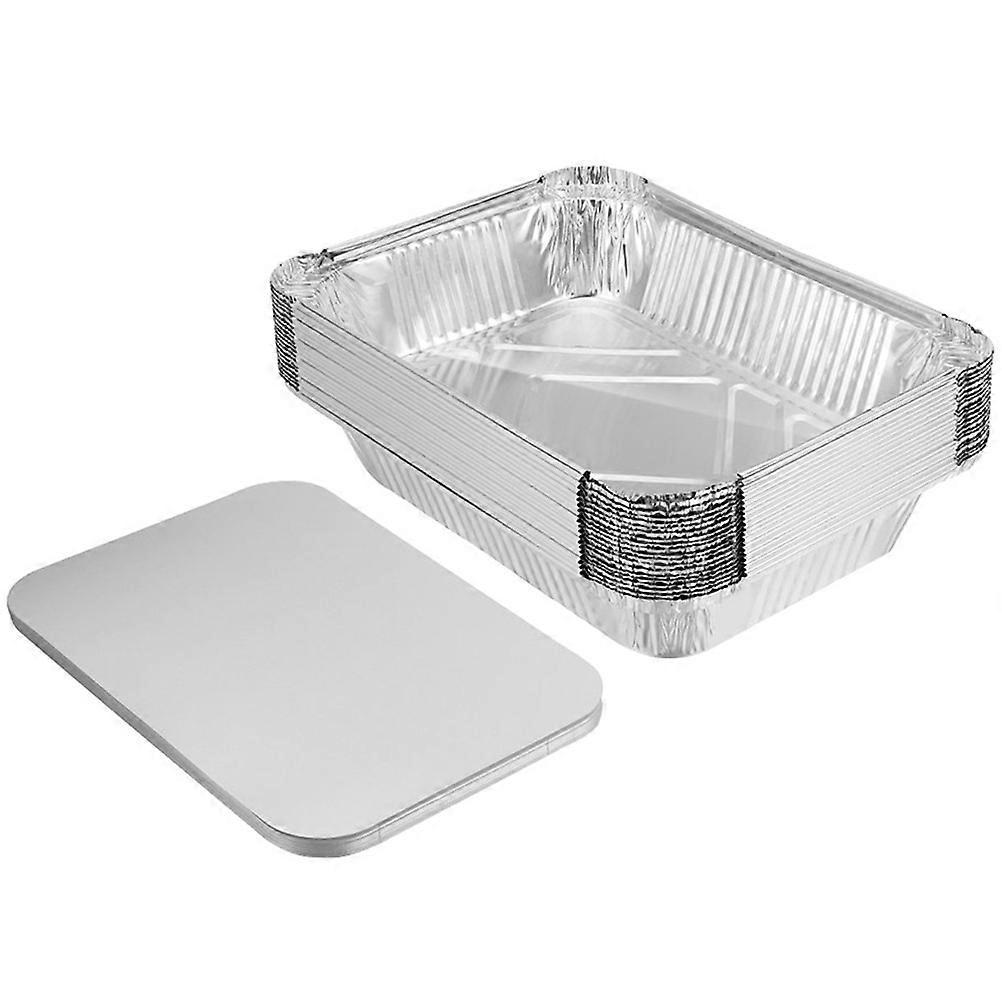 Foil Pans Aluminum Foil Heat-Resistant Baking Storage Kitchen Supplies 20Sets