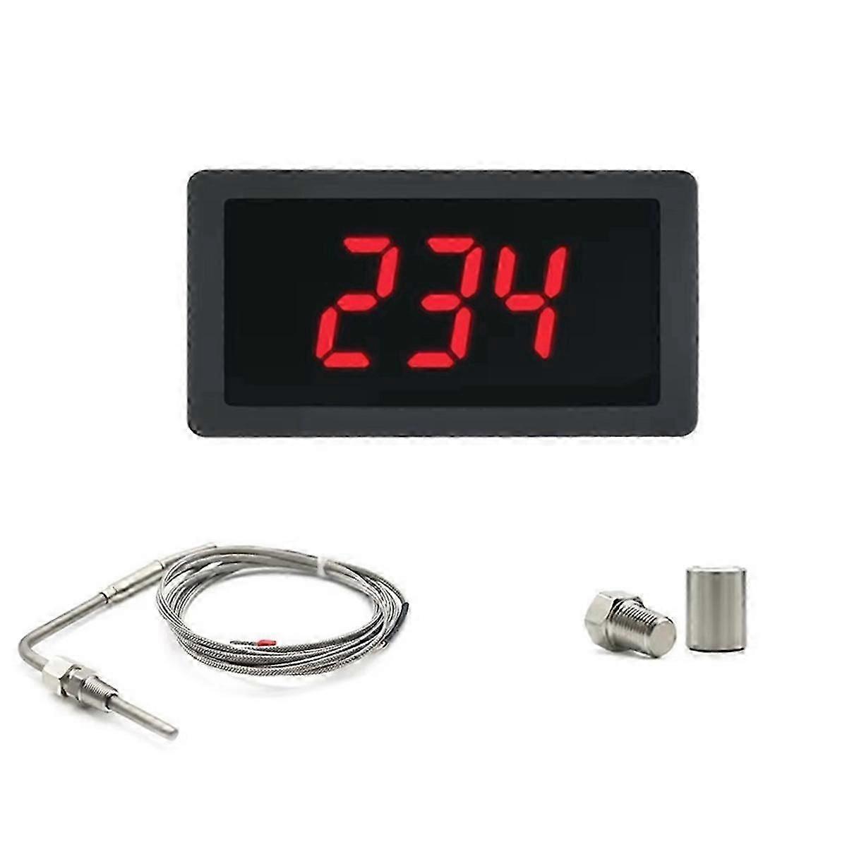 Misuratore digitale a LED con kit sensore di temperatura EGT per progetti di elettronica fai-da-te e applicazioni di misurazione della temperatura