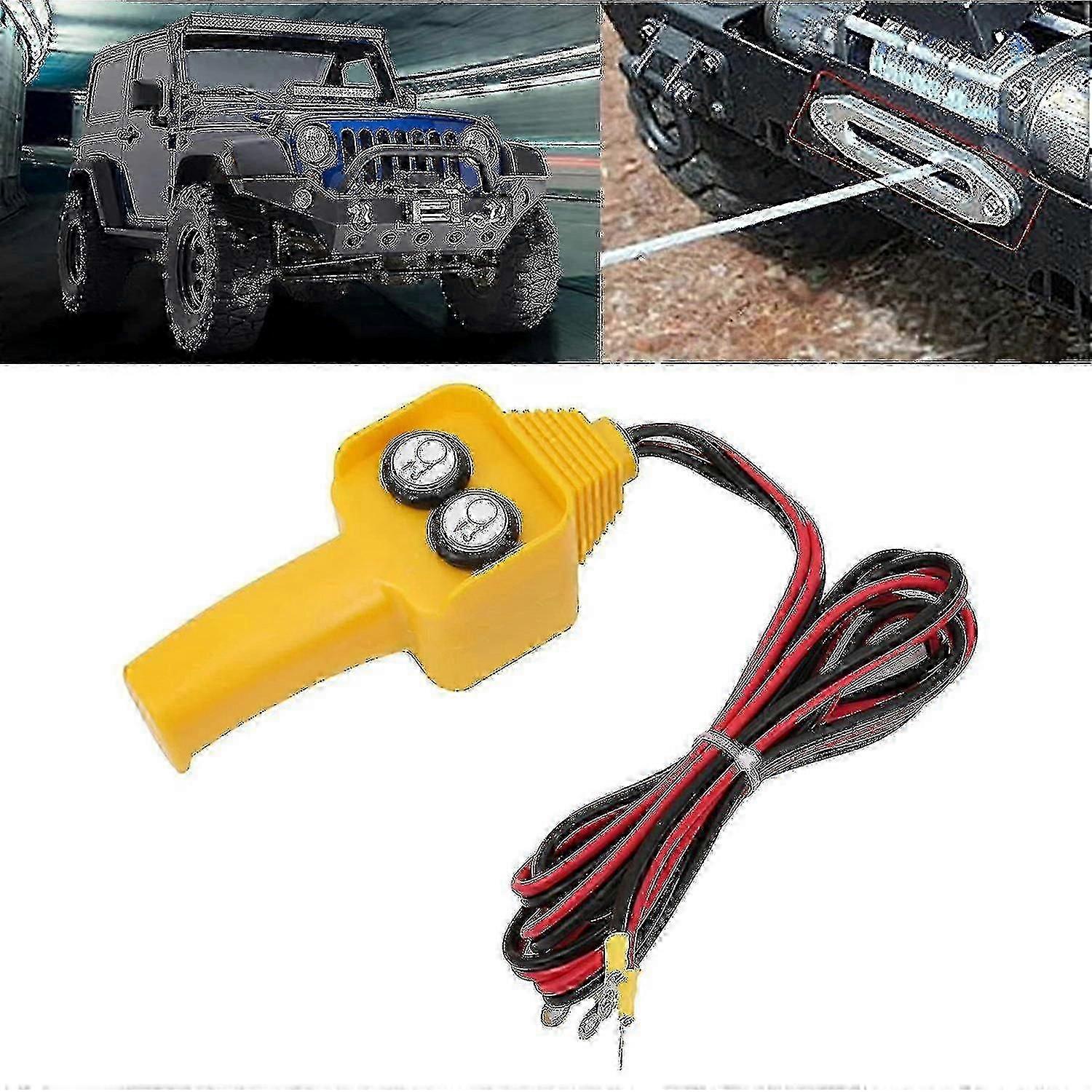 Remote Control Switch for Car Winch, Wired Winch Handle Switch Kit, Compatible with Certain Brand Models