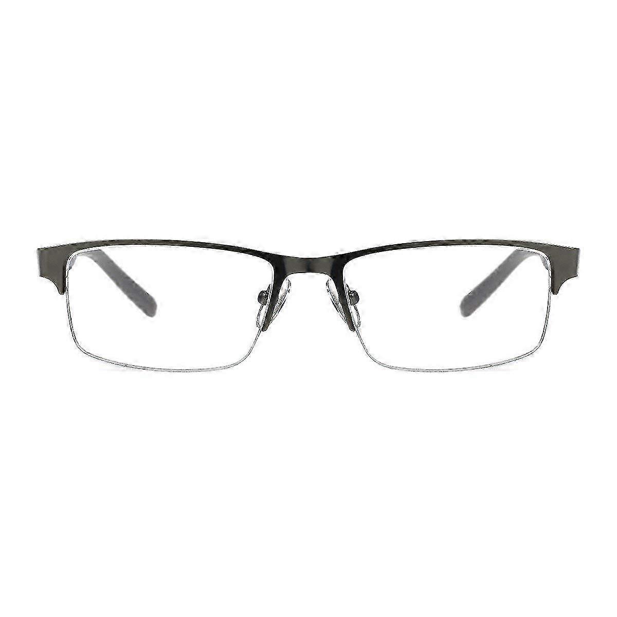 FosterGrant Ironman IronFlex IM1001 Mænds læsebriller Semi Rimless Gun (blå, 2.00)