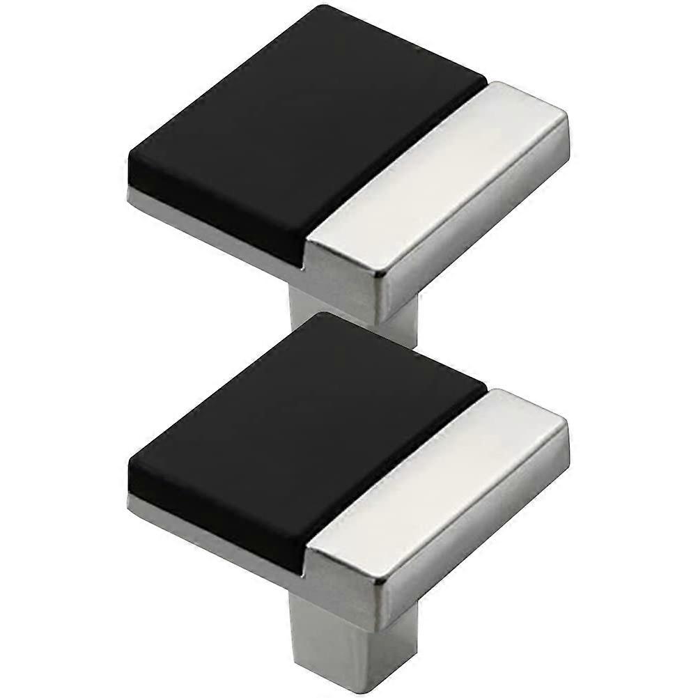 2pcs Durable Drawer Pull Handles, Elegant Cupboard Knobs for Kitchen, Bathroom & Bedroom Closets, Single Hole Design, Smooth Surface, Sturdy