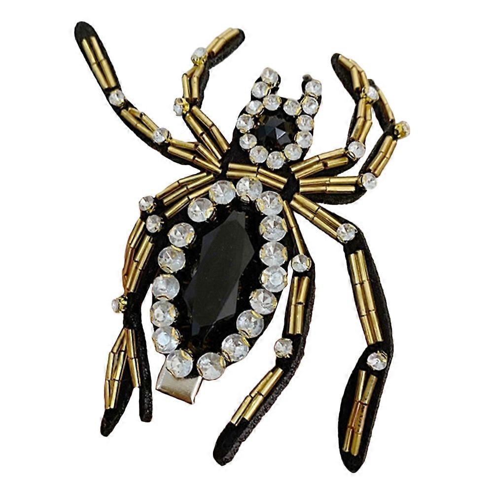 Elegant Rhinestone Spider Hair Clip for Halloween Parties, Festivals, and Photography – Comfortable & Durable Design for Women's Masquerade and