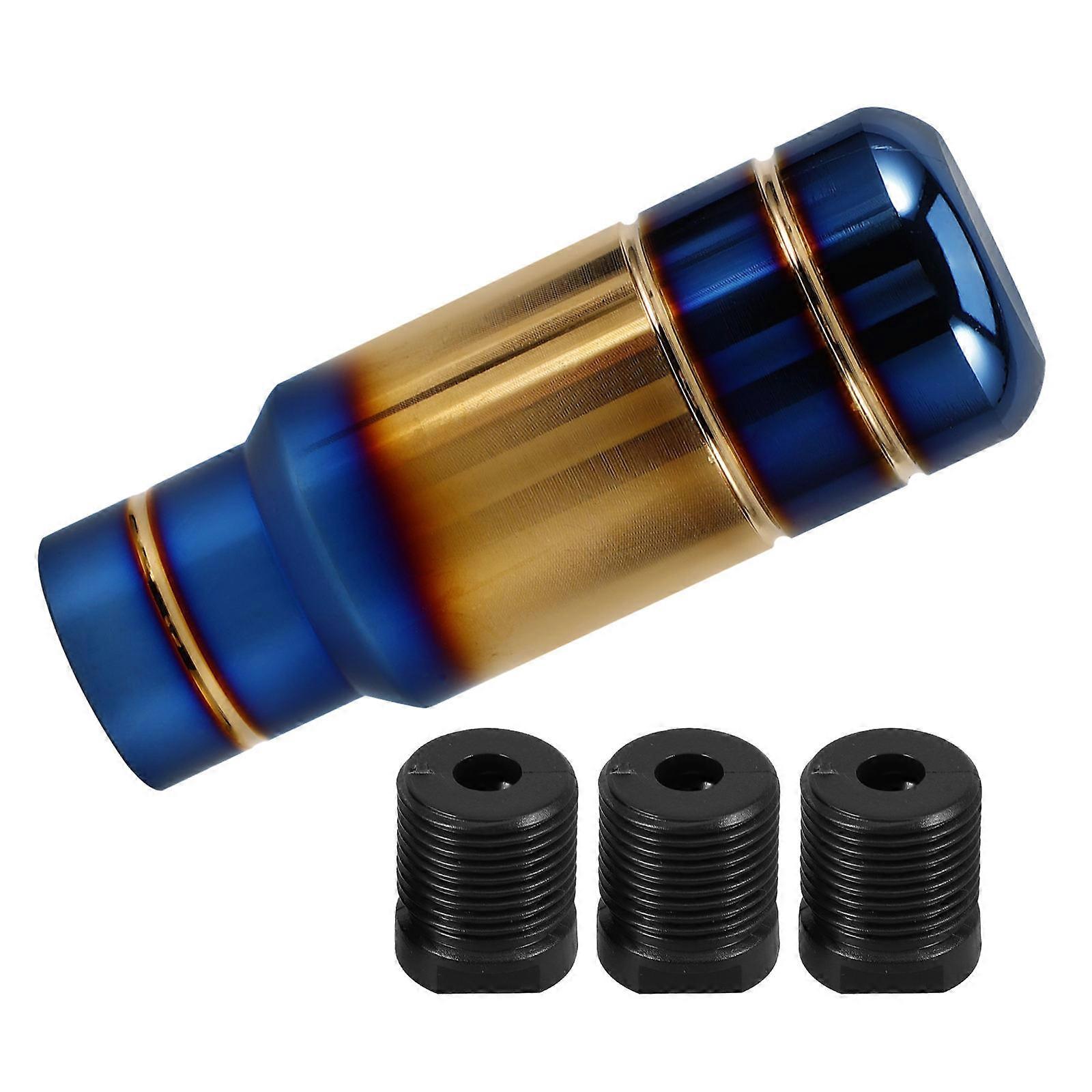 Gear Shifting Knob Handle Decorative Appearance Scientific Structure Blue Coating 1Set