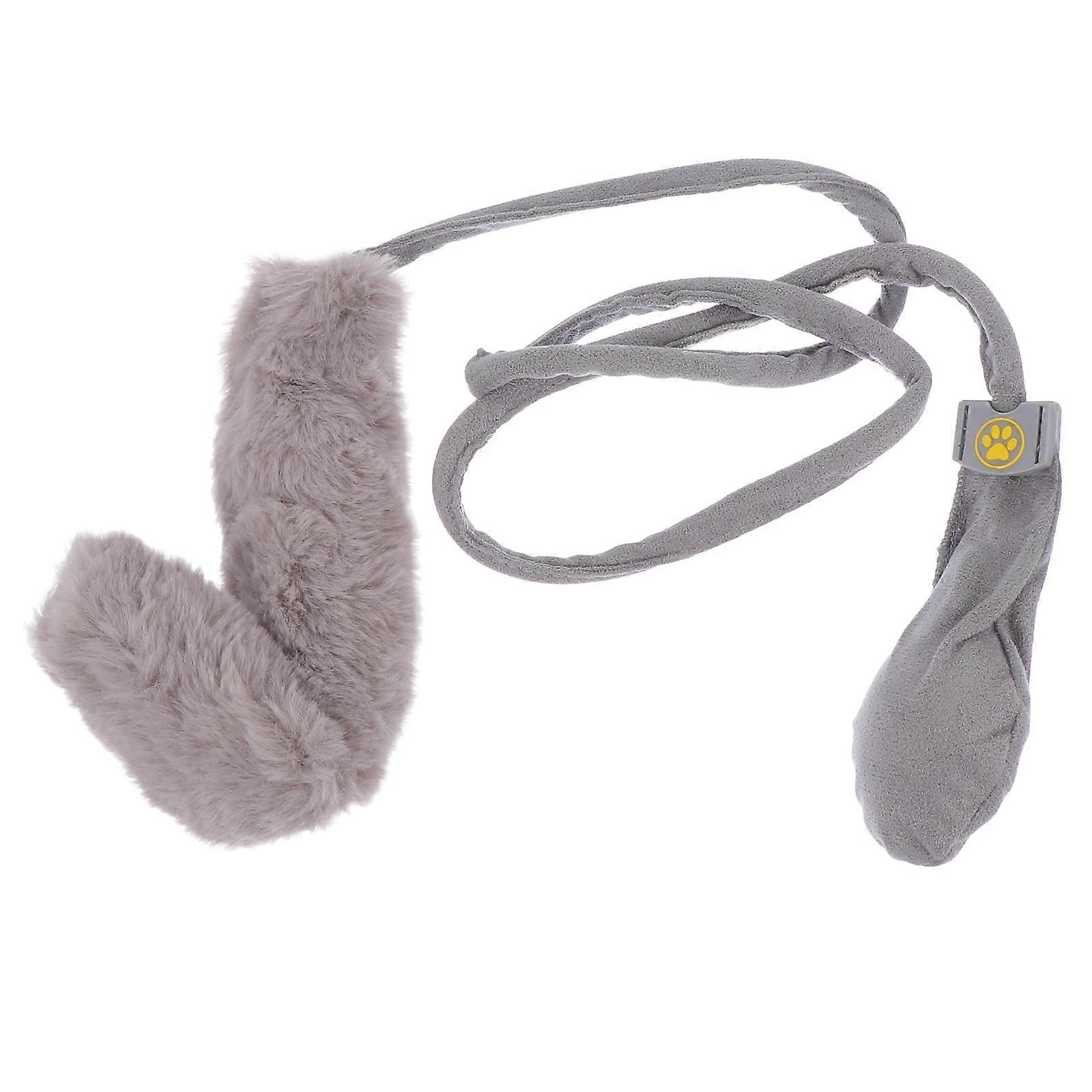Grey Plush Cat Jumping Toy for Interactive Play and Exercise Bringing Joy to 1 pc