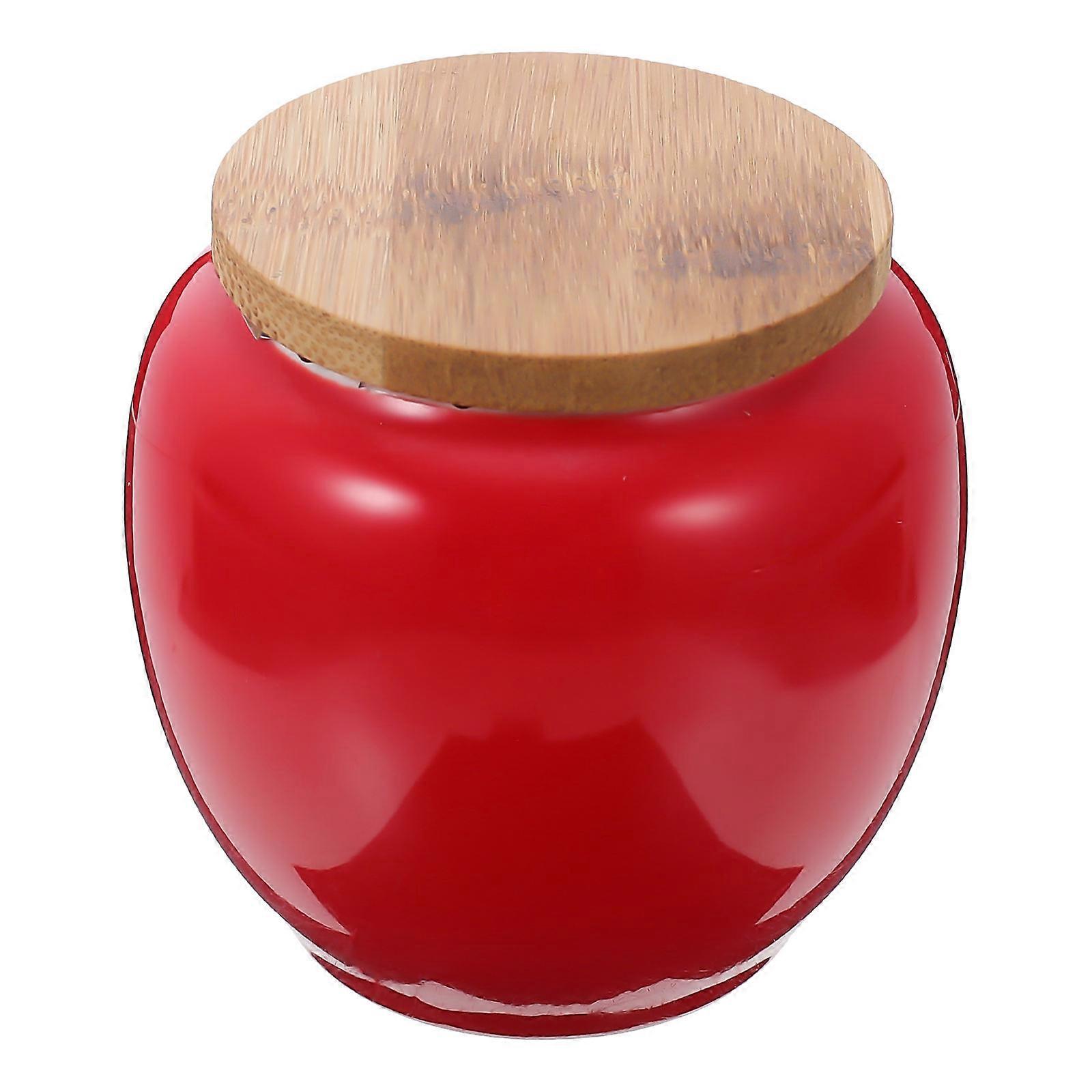 Ceramic Kitchen Storage Jar Vintage Sealed Jar for Household Users 1Set
