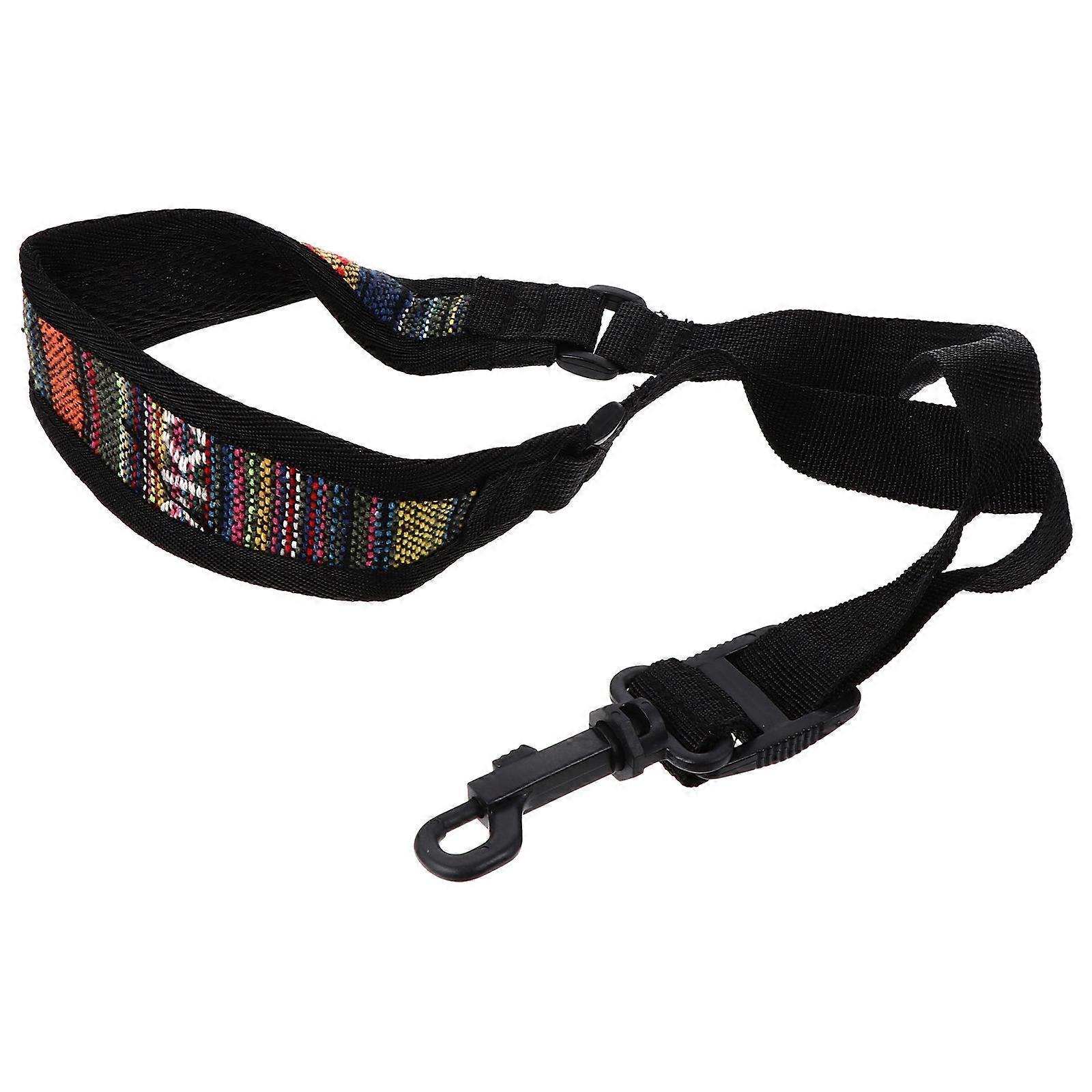 Saxophone Shoulder Strap for Musical Instrument 1Pcs Practical Black Accessory