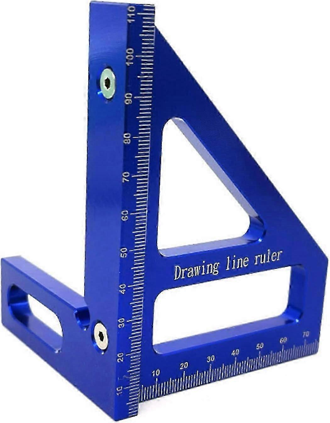 45 90 Degree Multi Angle Measuring Ruler - Triangle Scriber Square Protractor, 3D Miter Triangle Ruler Measuring Tool Suitable for Engineers