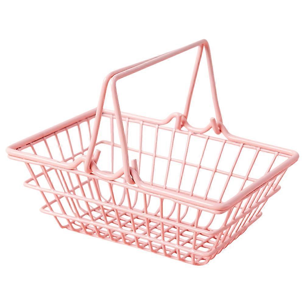 Lightweight Mini Shopping Basket for Home Decor, Photography Props, and Sundry Storage – Compact Ornament for Shop Display and Play