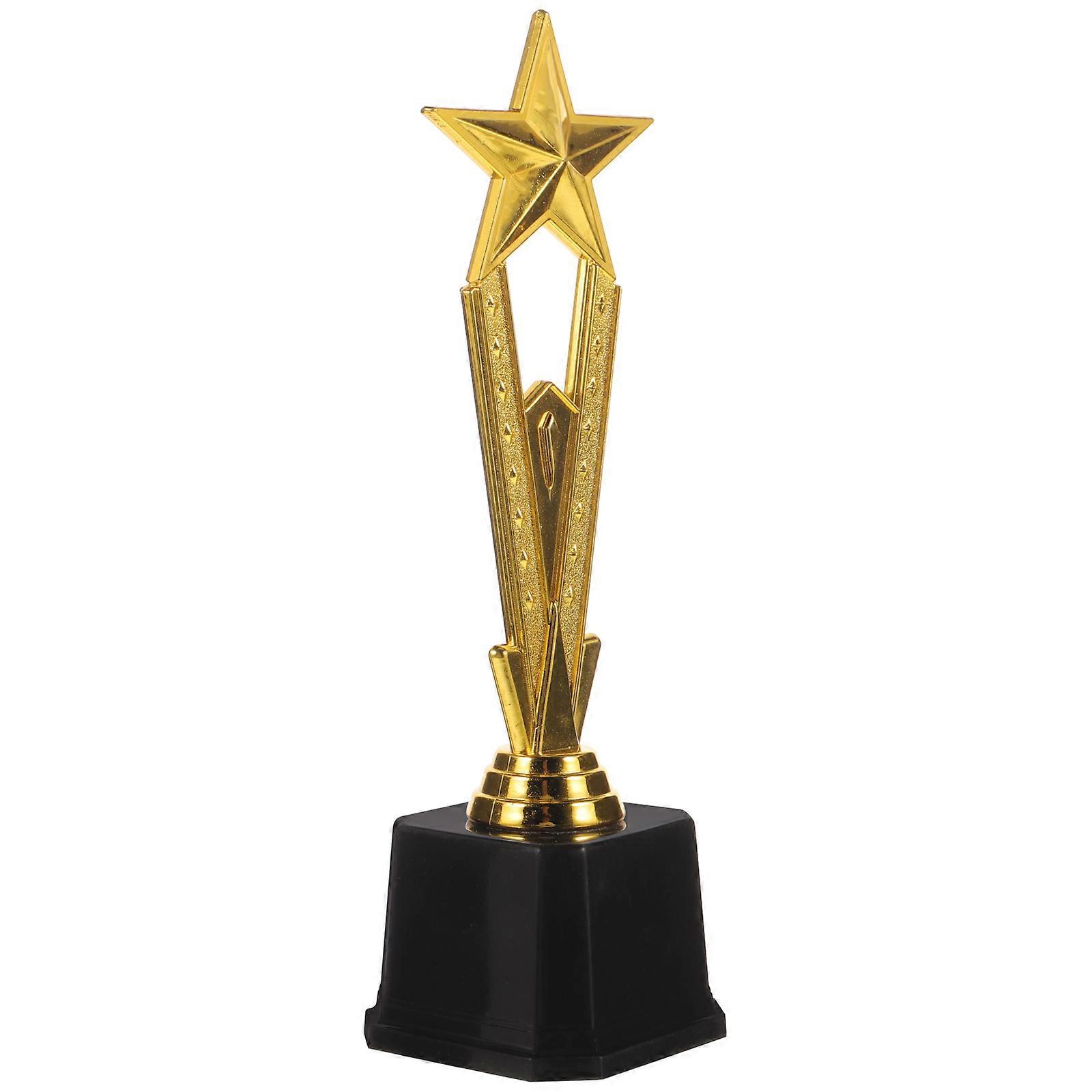 Pentagram Trophy Cup Medium Durable Prize for Competitions Talent Shows with Base for DIY Nameplate
