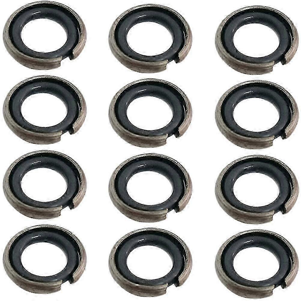 12 Sets Impact Wrenches Retaining Ring Drive Socket Retainer Ring Rubber O-rings