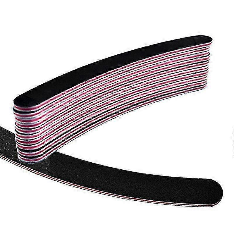 10 Pcs Nail Files Buffer Buffing Slim Crescent Grit Sandpaper