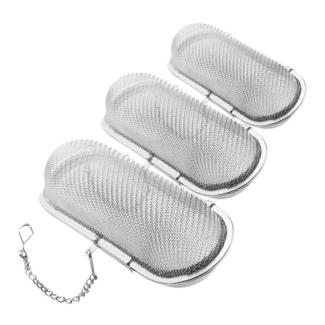3 pieces stainless steel tea infusers for loose leaf tea