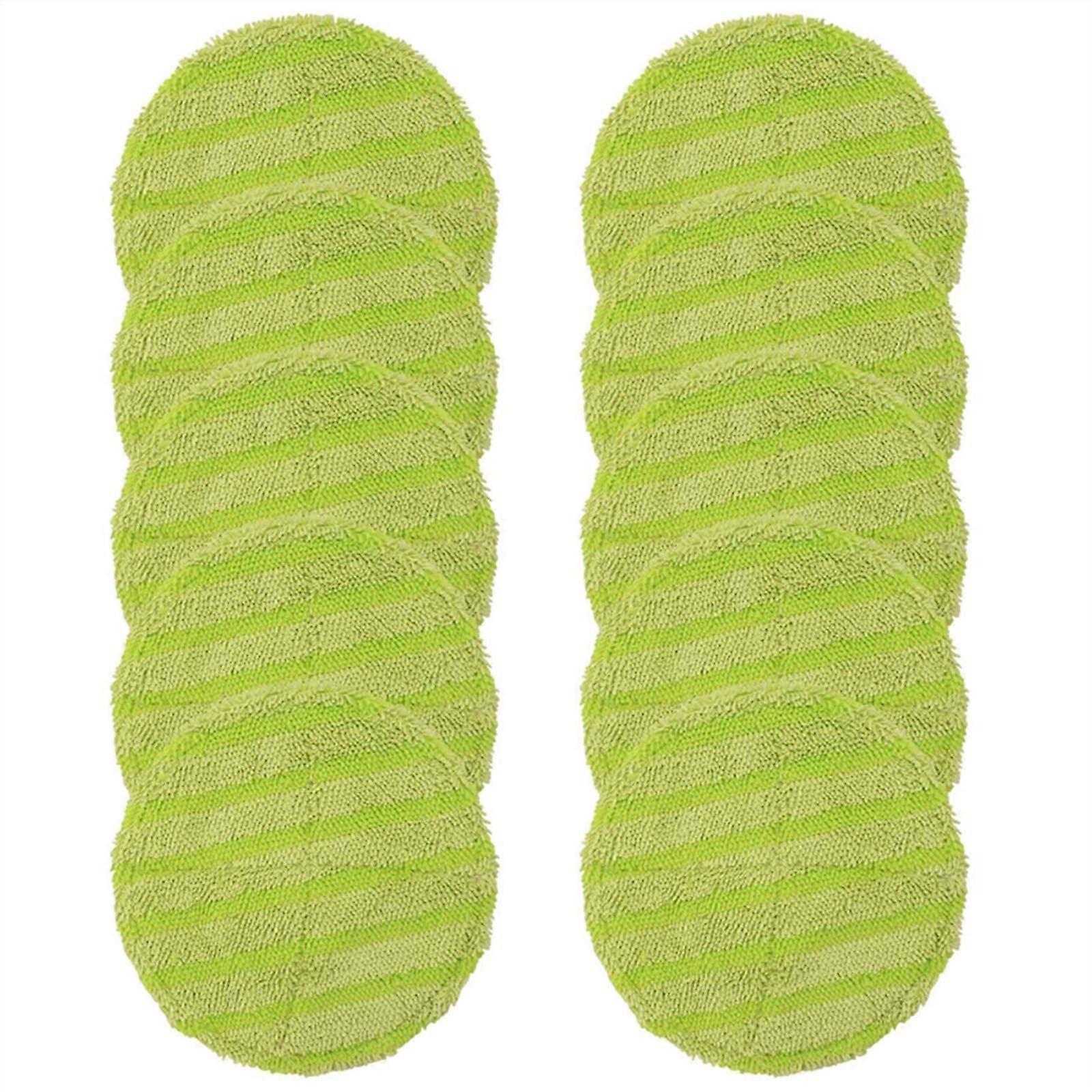 10 Replacement Pads for Cordless Electric Rotating Mop, Compatible Scrubber Pad Accessories for Steam Cleaners