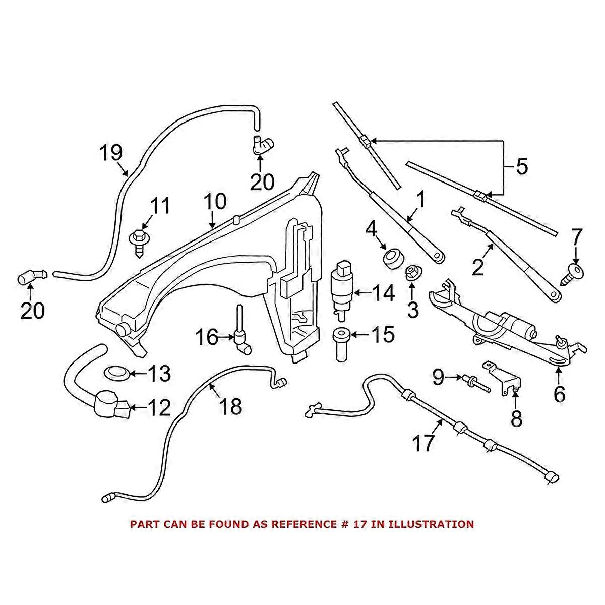 Windscreen Nozzle Chain Sprayer Jet System for - X5 E70 2006-2013
