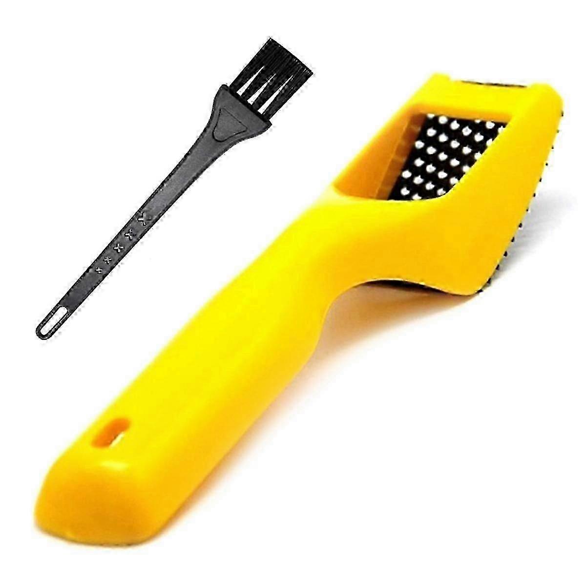 Hand File Second Cut Tooth Mill File Hand Plane for Wood / Plastic /Pottery Shaper Tool Clay Tool with Cleaning Brush