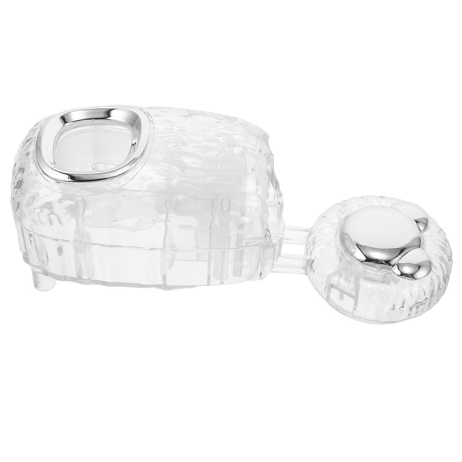 Toothpaste Dispenser Wall Organizer Plastic Material Square Shape 1Set