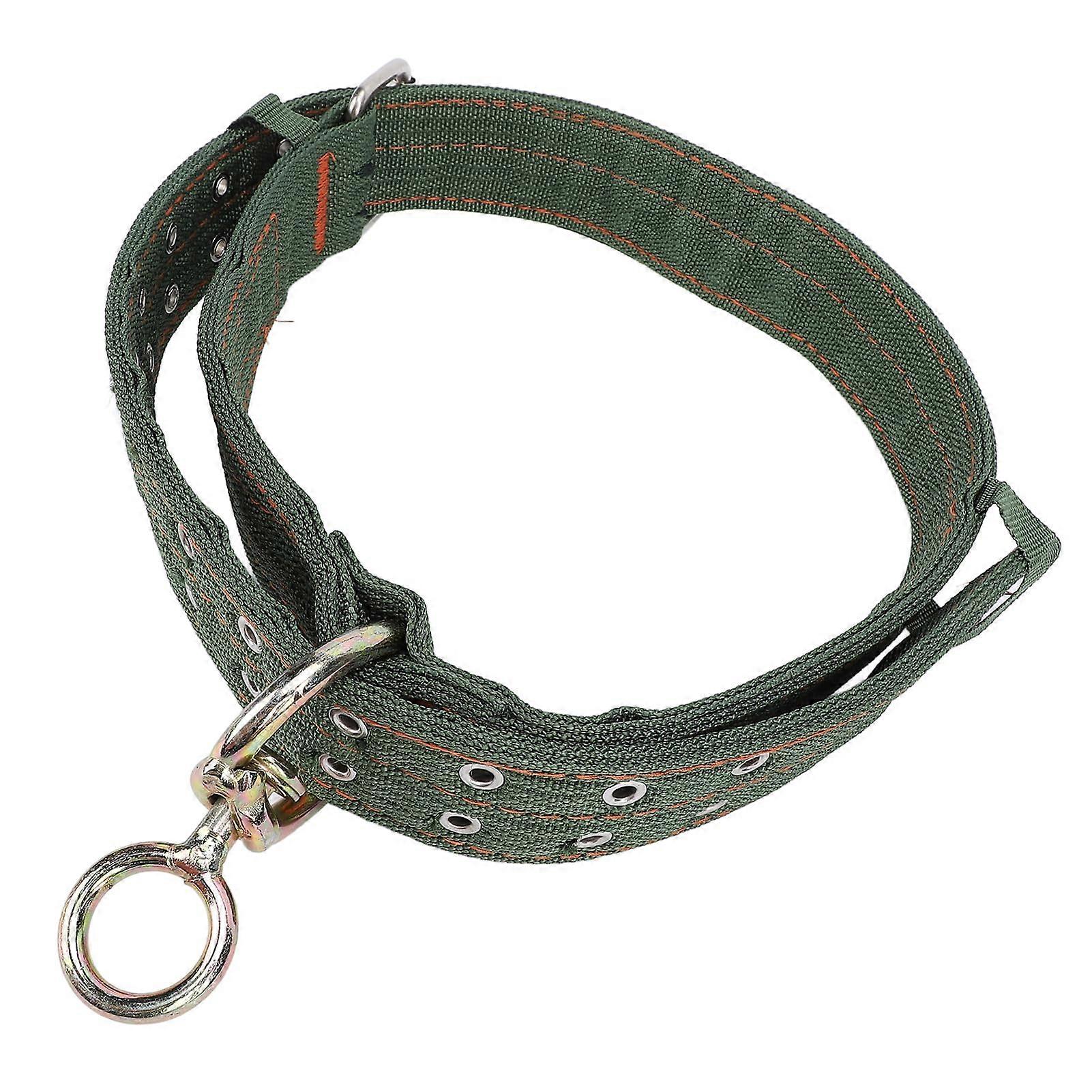 Adjustable Performance Thick Nylon Metal Buckle Chain for Horse Dog Collar Show Cattle Neck Strap (Medium Size) Medium Medium