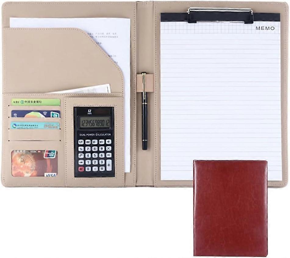 File Folder, Conference Organiser for Legal Documents, Durable Bruin Color, Professional Style for Men and Women