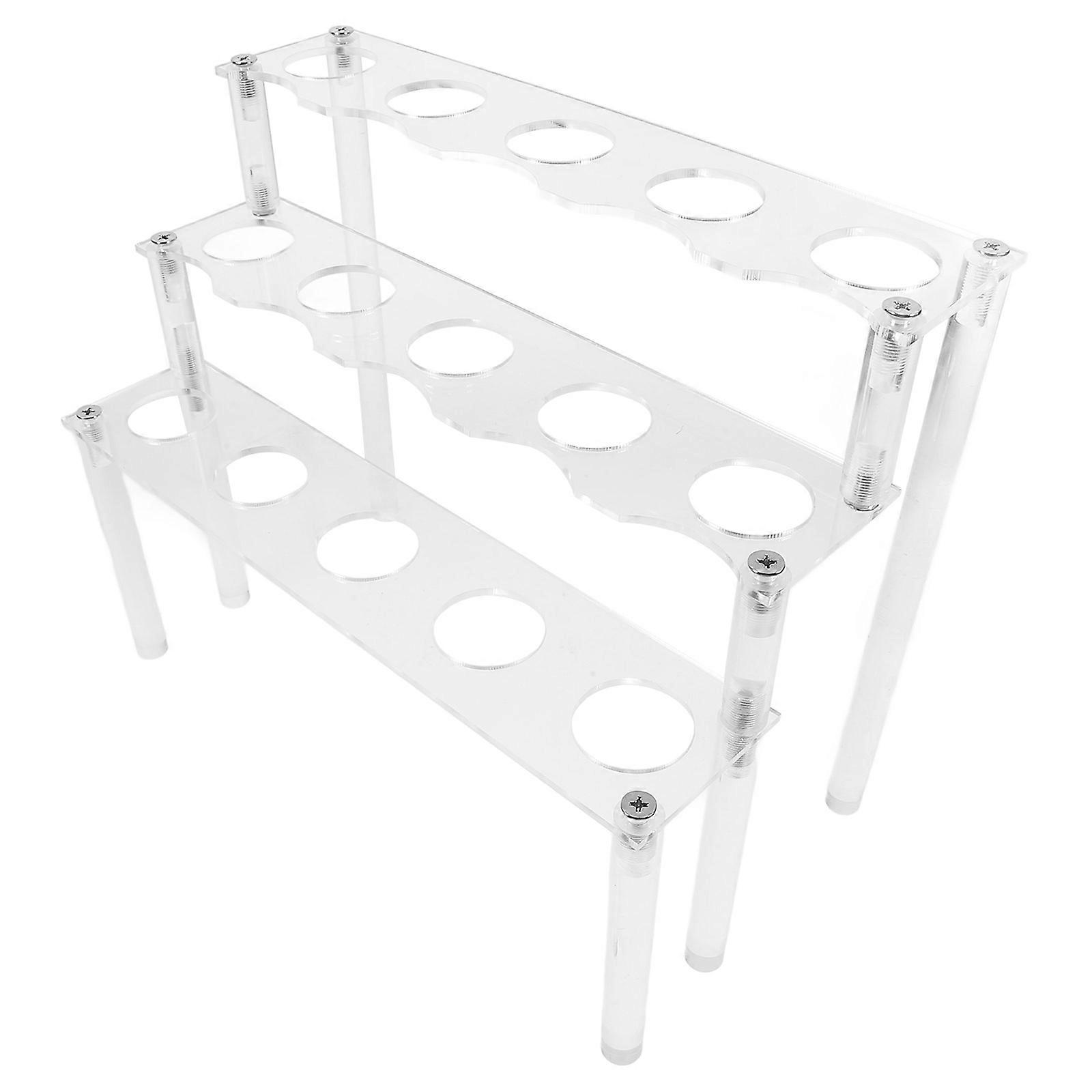 Ice Cream Display Stand Acrylic Transparent Display Holding Cones For Business Owners 9.8×7.9×6.5in 1Pcs