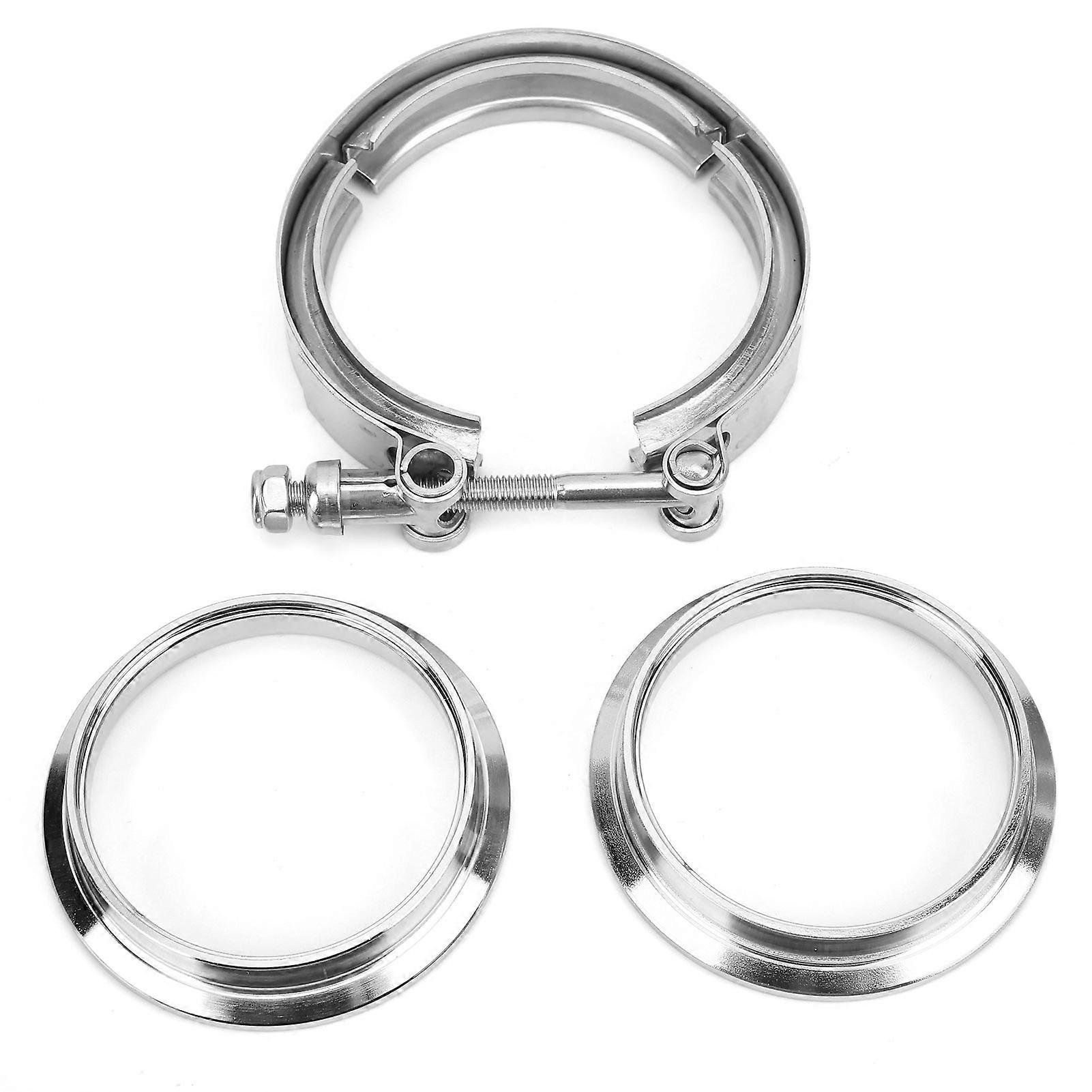 3in الفولاذ المقاوم للصدأ العادم V-Band المشبك الطري الصلب المسطحة شفة الجمعية لتعديل السيارة