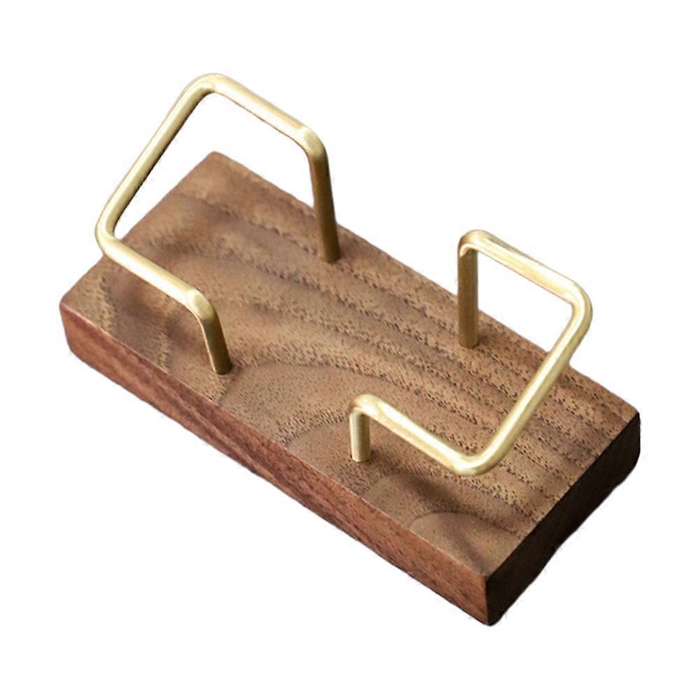 Storage Holder Name Cards Holder Business Card Display Wood Material For Events 1Set
