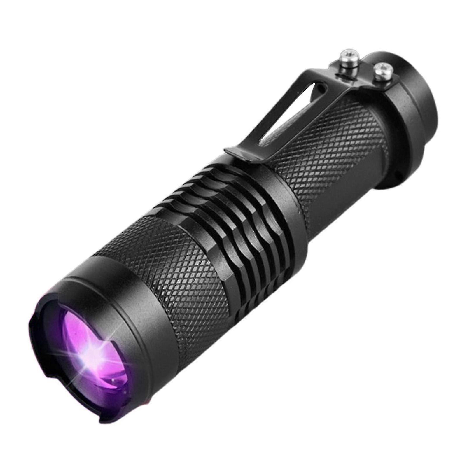 Led Ultra Violet Uv 365/395 Nm Blacklight Flashlight Inspection Lamp Torch Detector