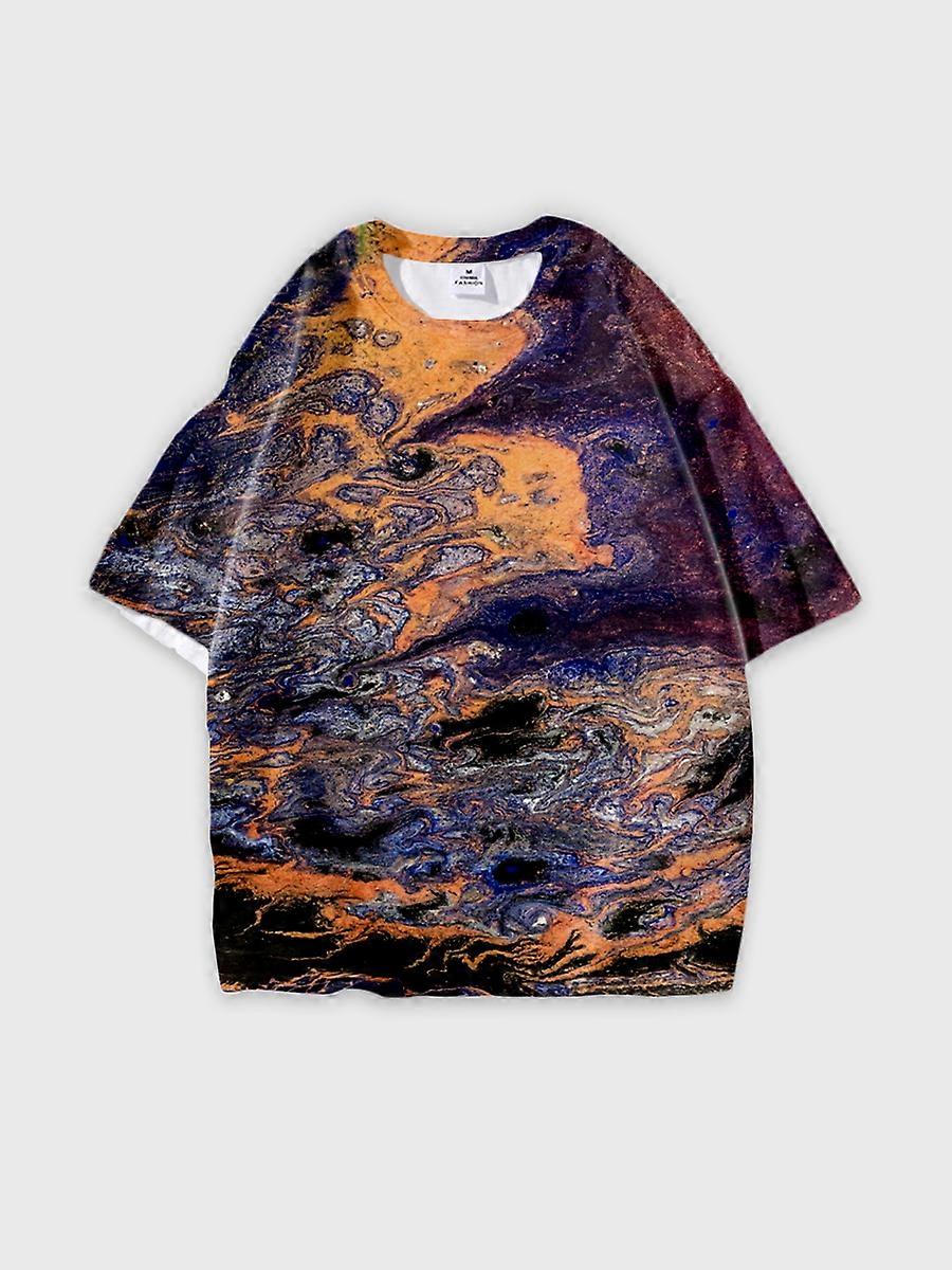 T-shirt round neck Pattern loose short sleeve JW2604