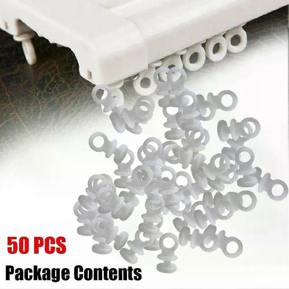 Convenient Plastic Curtain Rail Gliders Set Of 50 Effortless Curtain Movement For Camper Van Motorhome Caravan Boat