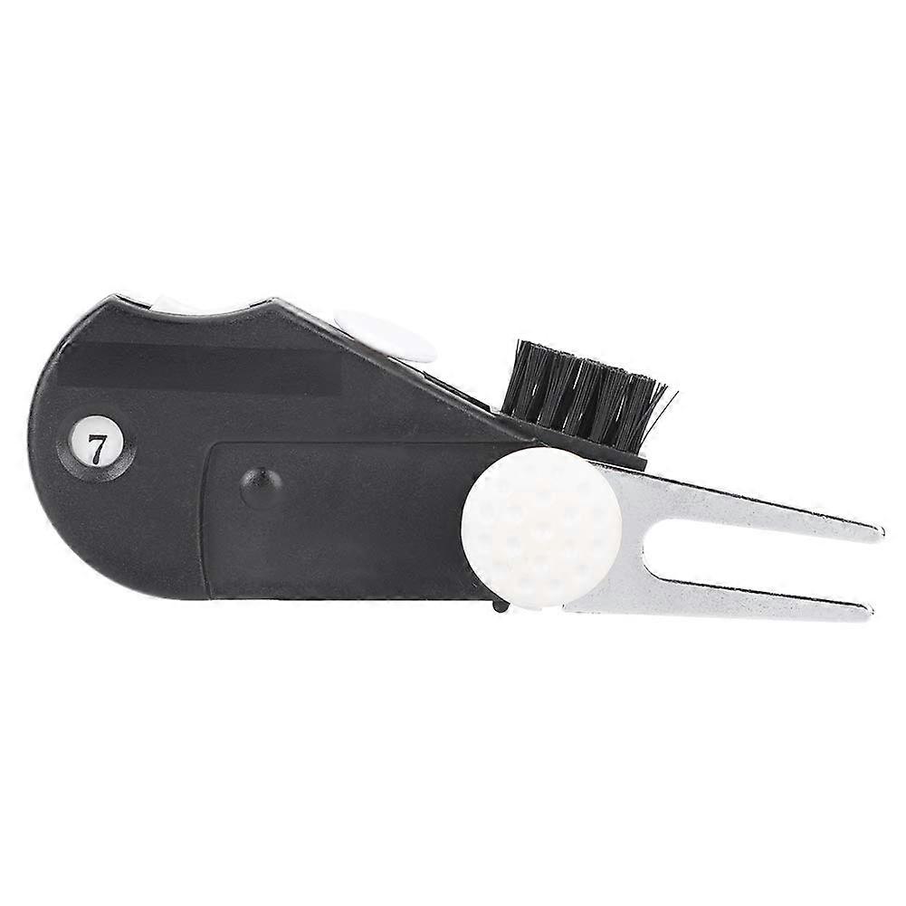 Portable tool for ball markers and pitchforks