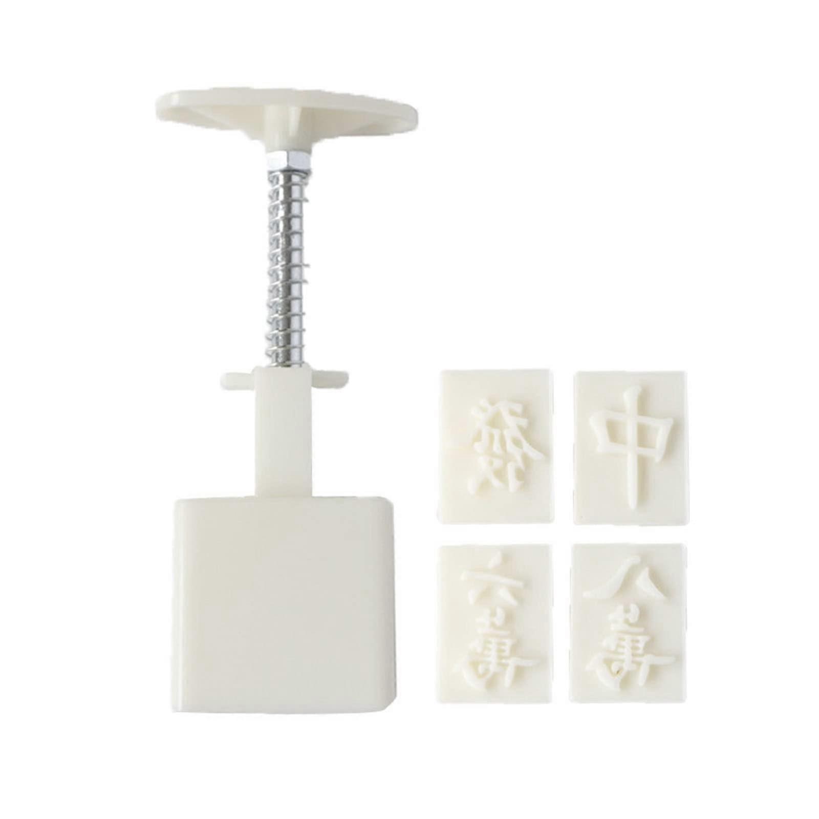 Stamp shapes: Mahjong style, handmade molds for MidAutumn Festival.