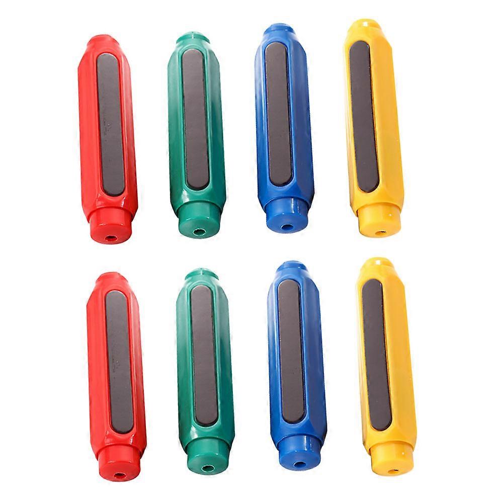 الطباشير حامل البلاستيك الطباشير غطاء الغبار حماية اليد المرفق المغناطيسي 8 قطع