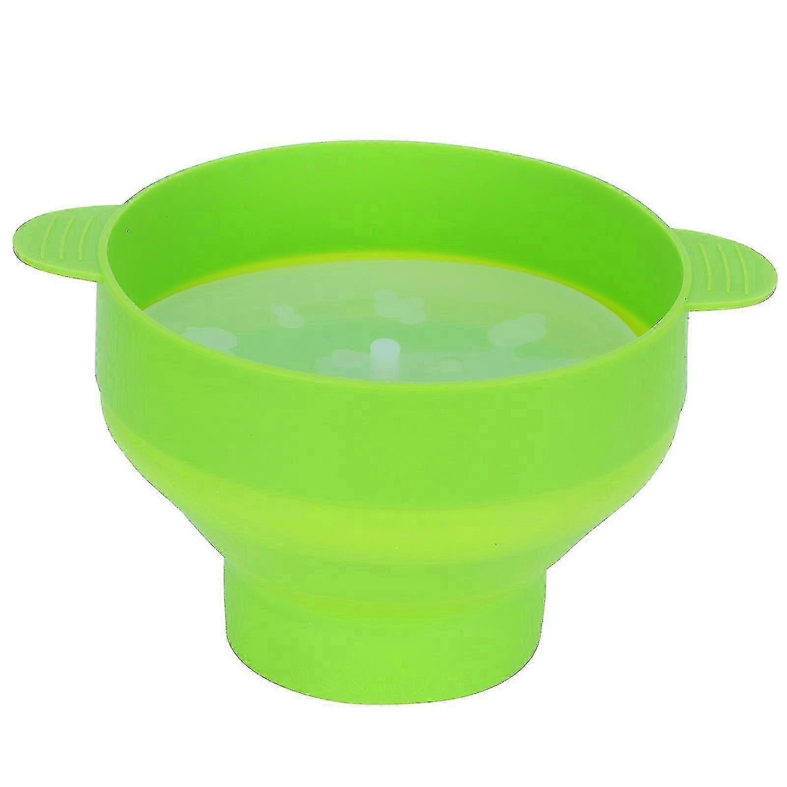 Silicone Popcorn Maker Bowl with Lid - DIY Folding Popcorn Bucket (Suitable for Various Brands)