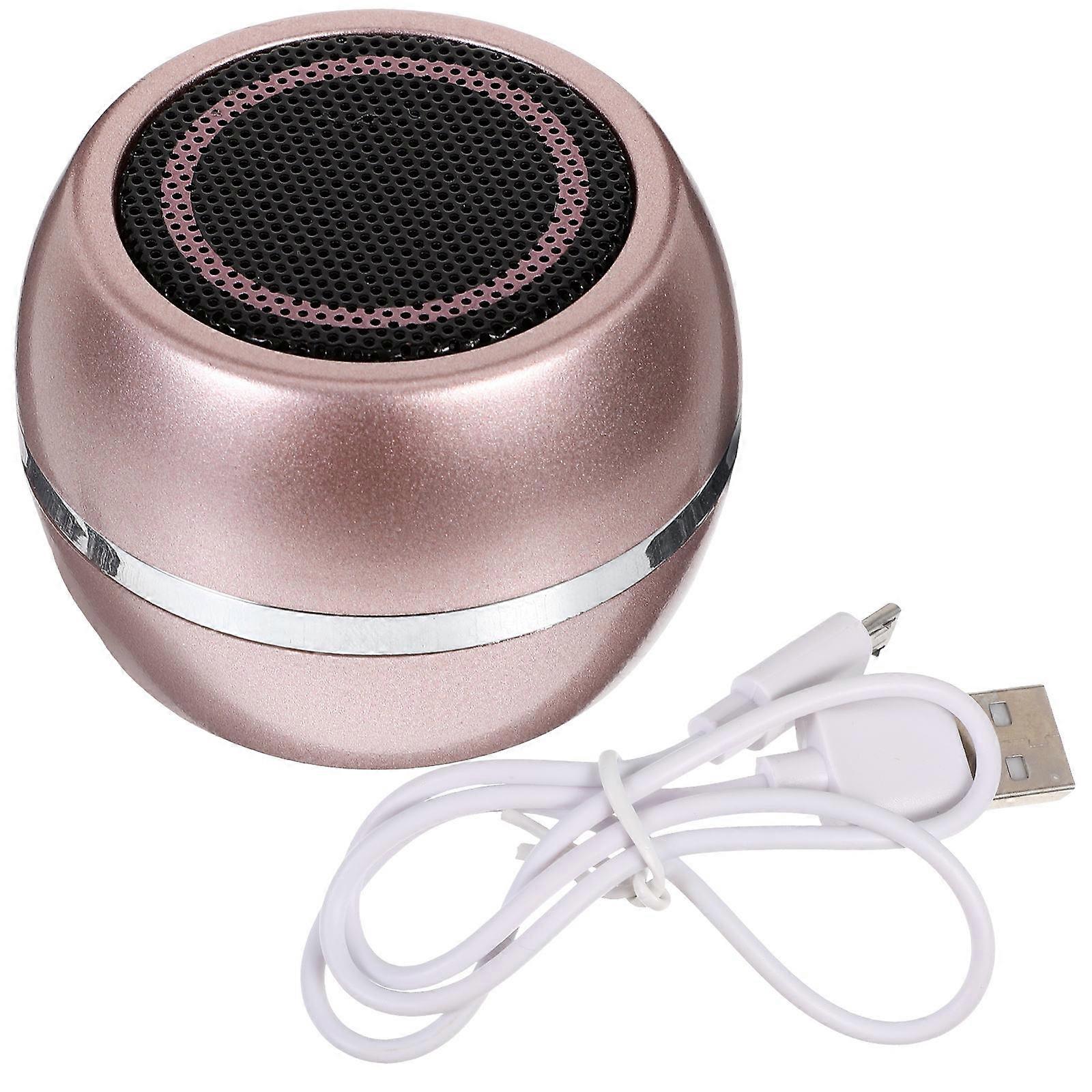 USB Powered Speakers A5 Home Use Rose Gold 4.2X4.2X3CM Low Bass Output 1Pack
