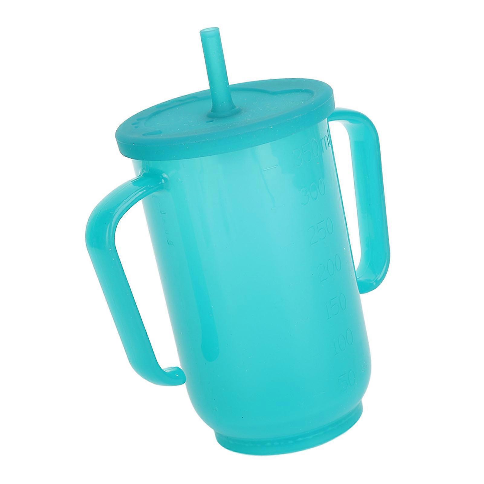 Rehabilitation Cup Leakproof Prevent Choking Straw Cup with 2 Handles for Pregnant Women