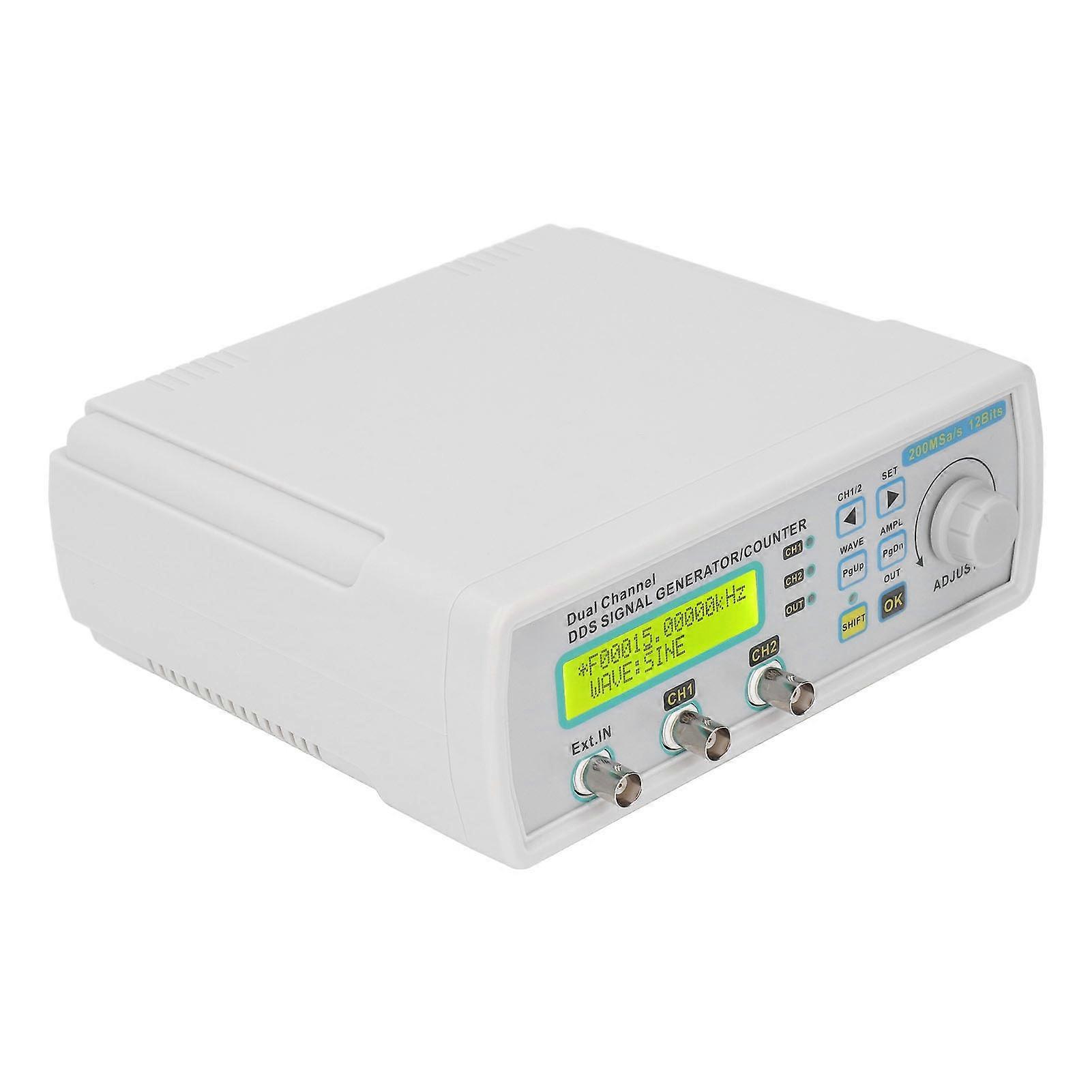 Signal Generator Frequency Counter DC5V DDS Dual Channel Programmable Function Signal Generator Counter 100‑240V US Plug 