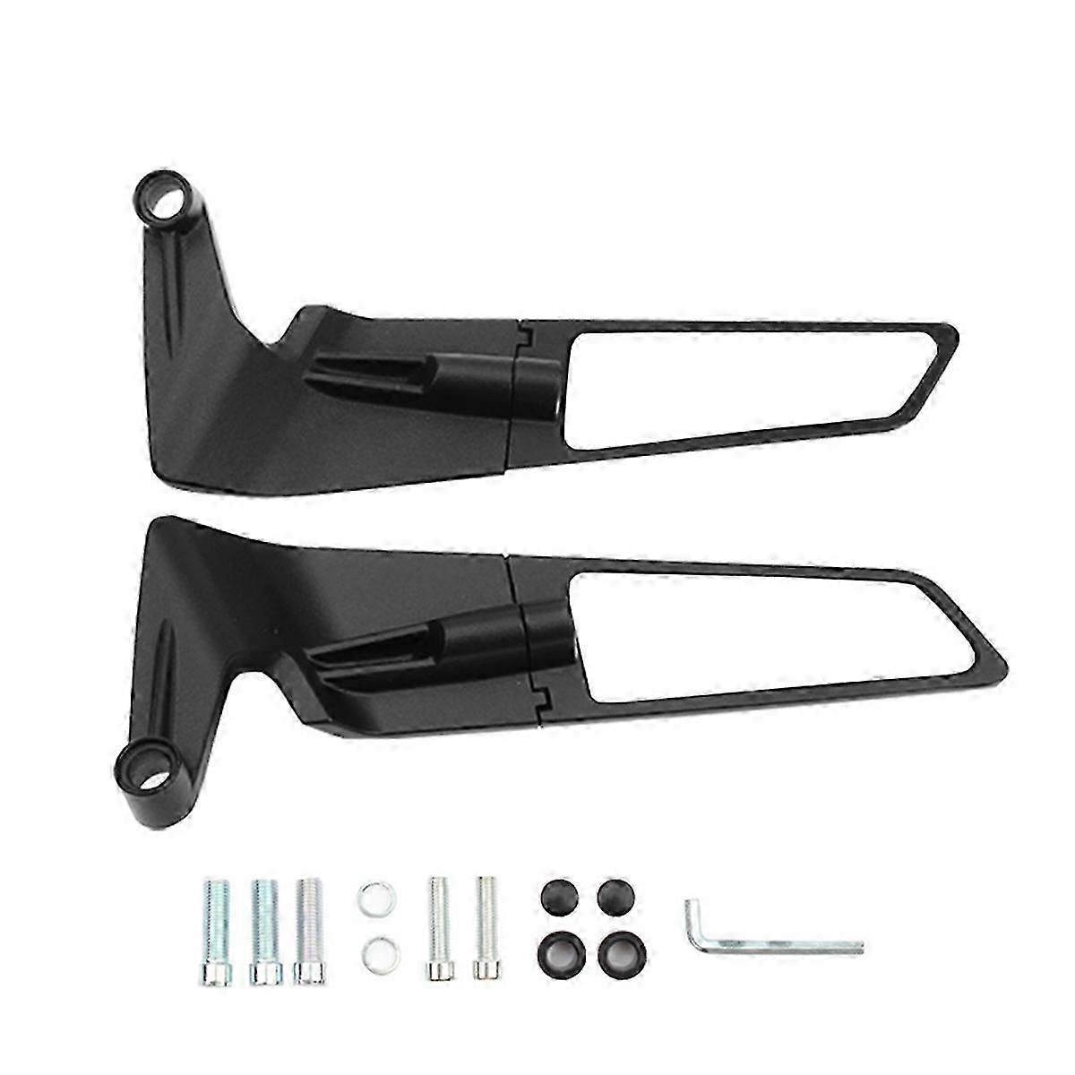 Universal Motorcycle Modified Rearview Mirror Fixed Wing Wind Blade Mirror Reflector for Edition 1687