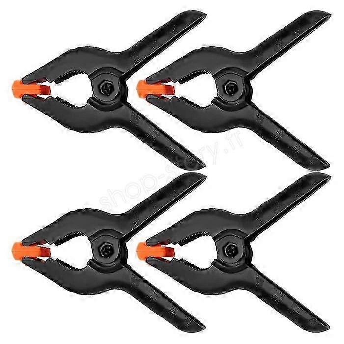 High Strength Nylon Spring Clamps - Pack of 4 with 50mm Opening - Ergonomic Design for Enhanced Grip & Versatile Usage