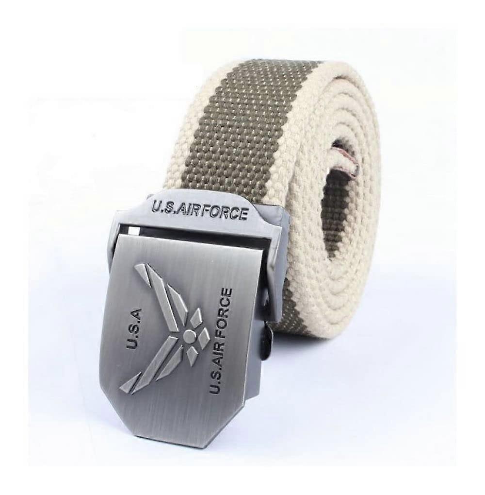 Men's Quick Release Canvas Belt 3D Air Force Sign Plus Size 200 cm Ref: 1664