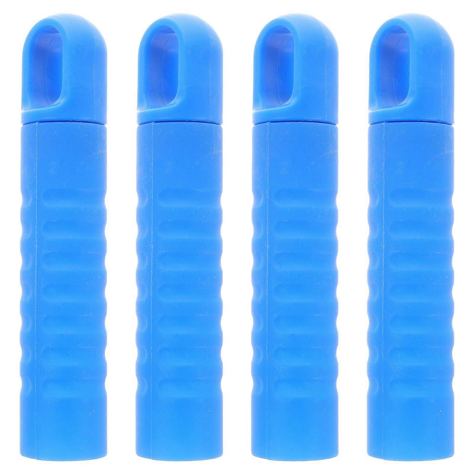 4pcs Broom Gripper Mop Handle Replacement End Caps Ergonomic Grip End Caps With Hanging Hole For Brooms Mops And Floor Brushes