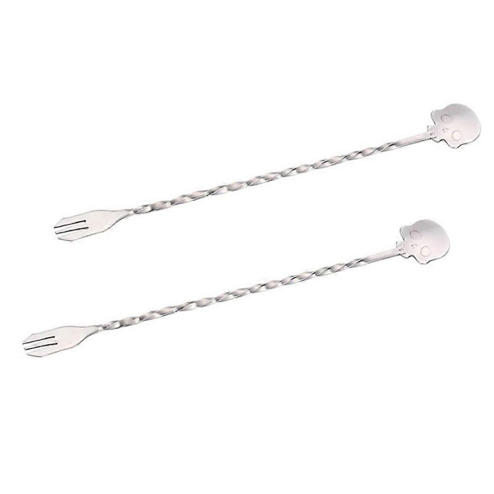 Beverage Stirrers Thin Swizzle Stick For Bartending Tool Simple Design 25X2X1.5CM 2Pcs