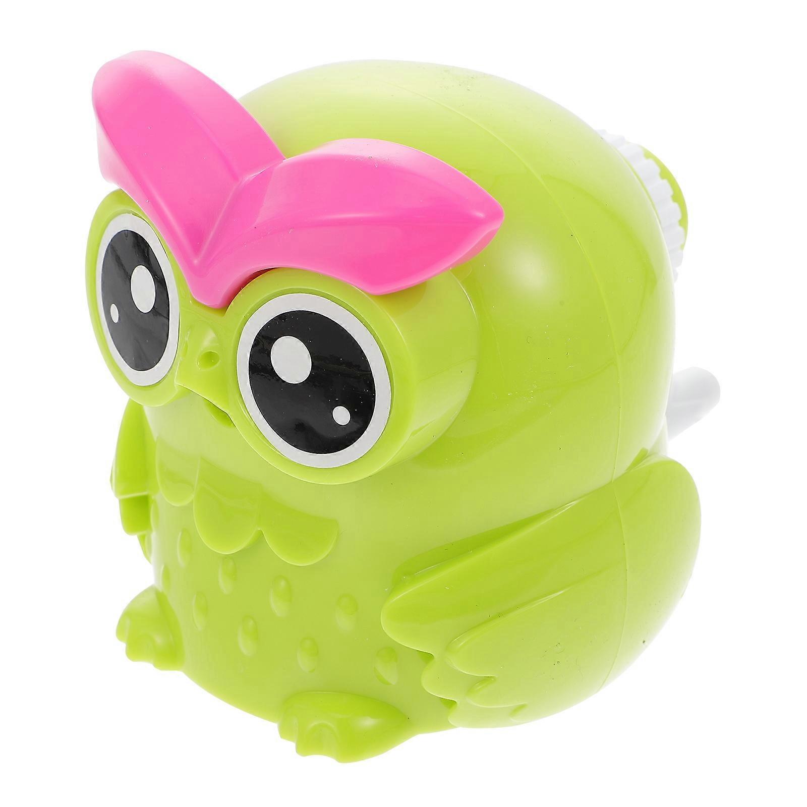 Animal Pencile Sharpner Owl Shape Fine Workmanship Bright Color Students Office Desk Use 3.7×3.5×4in 1Set