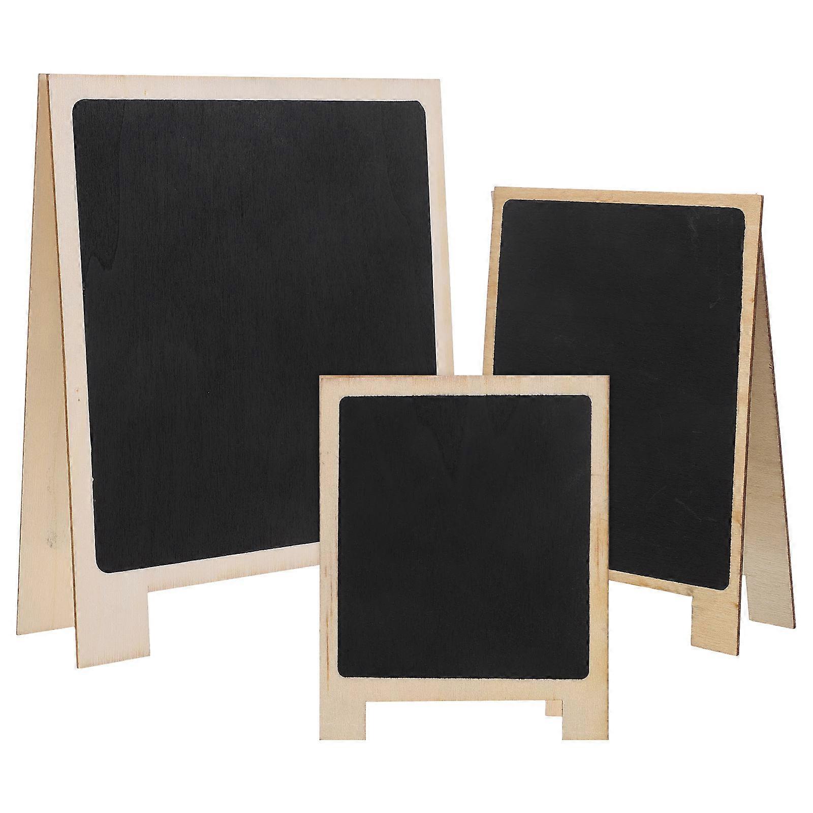 Table Top Chalkboard Sign Multi-Function Memo Board for Restaurant 3Pcs