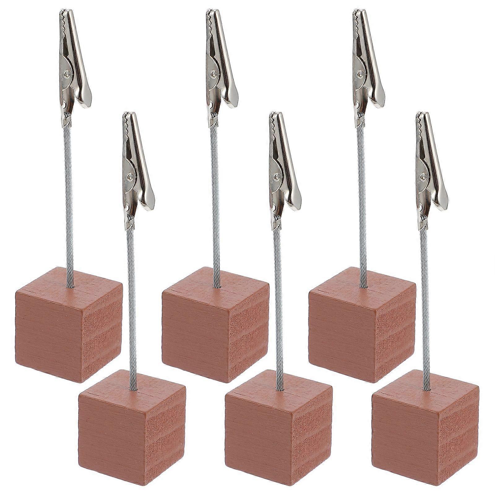 6pcs Small Note Clips for Office Desk – Light Memo Holders for Photos, Notes, Cards & Paper Organization