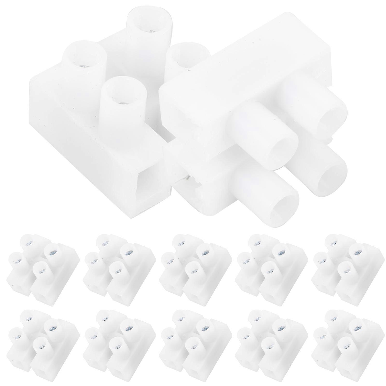 Quick Connect Wire Connector Electrical Components Lighting Home Appliances 1.9X1.6cm High Conductivity 100Pcs