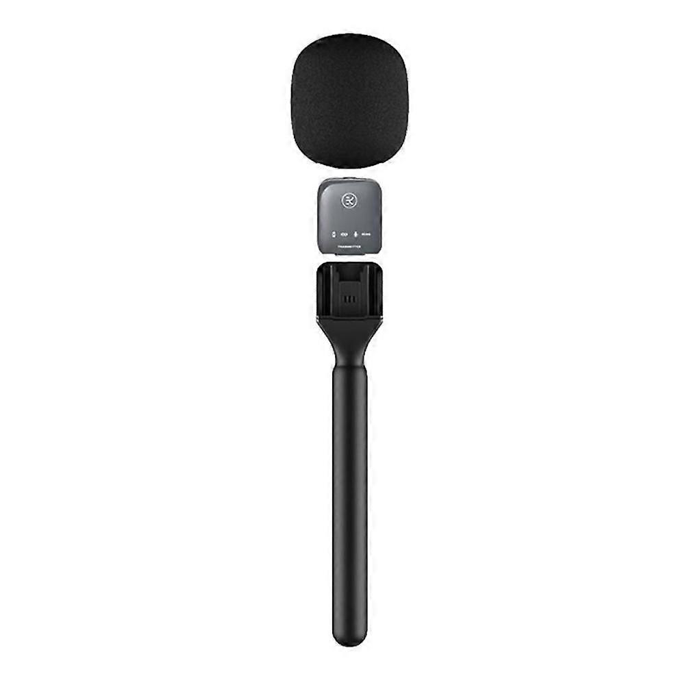 Professional Interview Recording Microphone Stick Microphone Handheld Stick (Black)