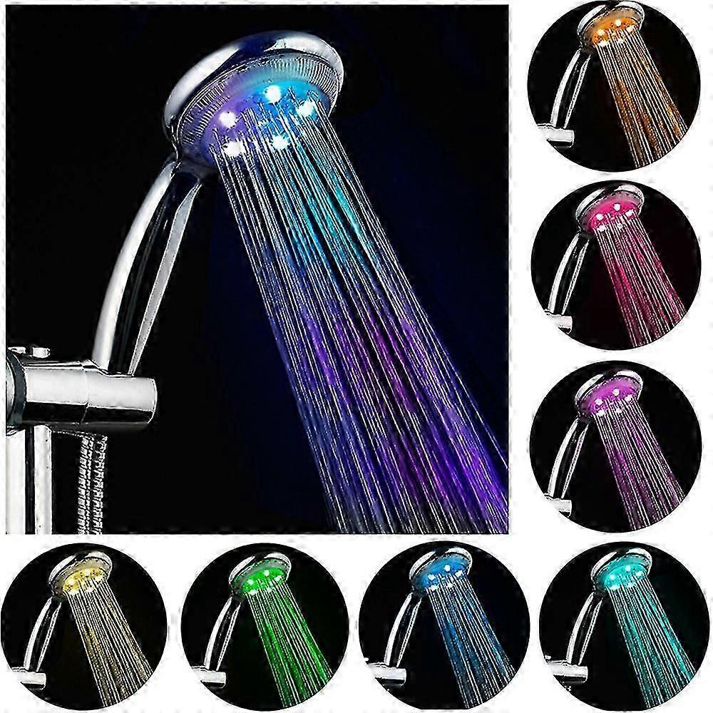 Handheld Shower Heads 7 Color Modes Showerhead LED High Pressure Showerheads