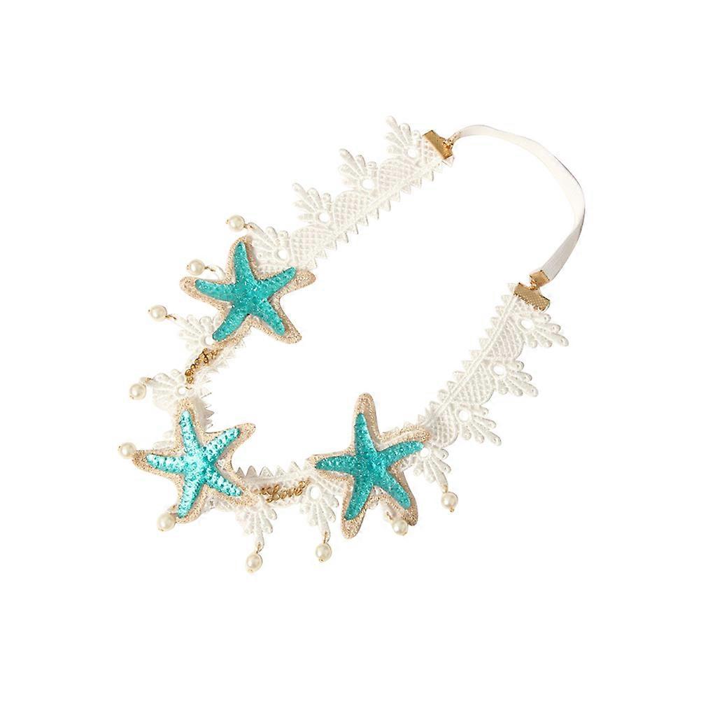 Pearl Decorative Headband for Women with Pull Rope Material Multi Color Fits Various Occasions 7 inch