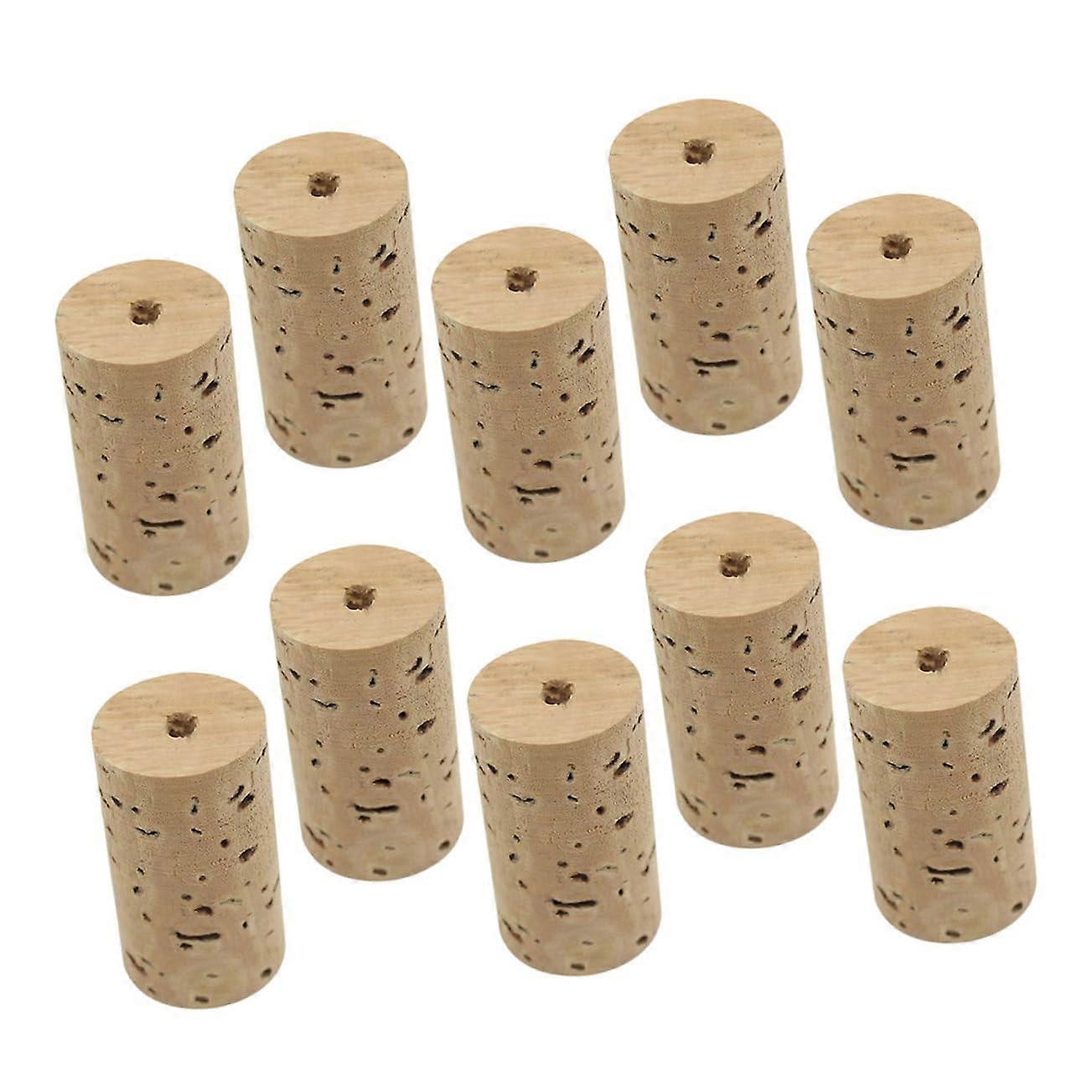 Flute Corks Replacement Parts 10 Pack Beige Clarinet Cork Stoppers Open Hole Design Compatible with Clarinet Joints